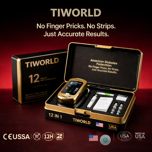 🩸 TIWORLD™ Non-Invasive Blood Glucose Monitor — No More Finger Pricks! | Pain-Free Readings in Seconds | As Seen in Mayo Clinic Studies