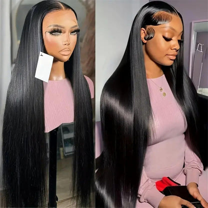 🌷💥Straight HD Transparent Lace Front Wigs Human Hair