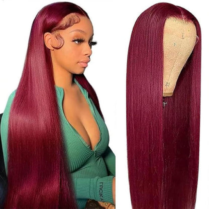 🌷💥Straight HD Transparent Lace Front Wigs Human Hair