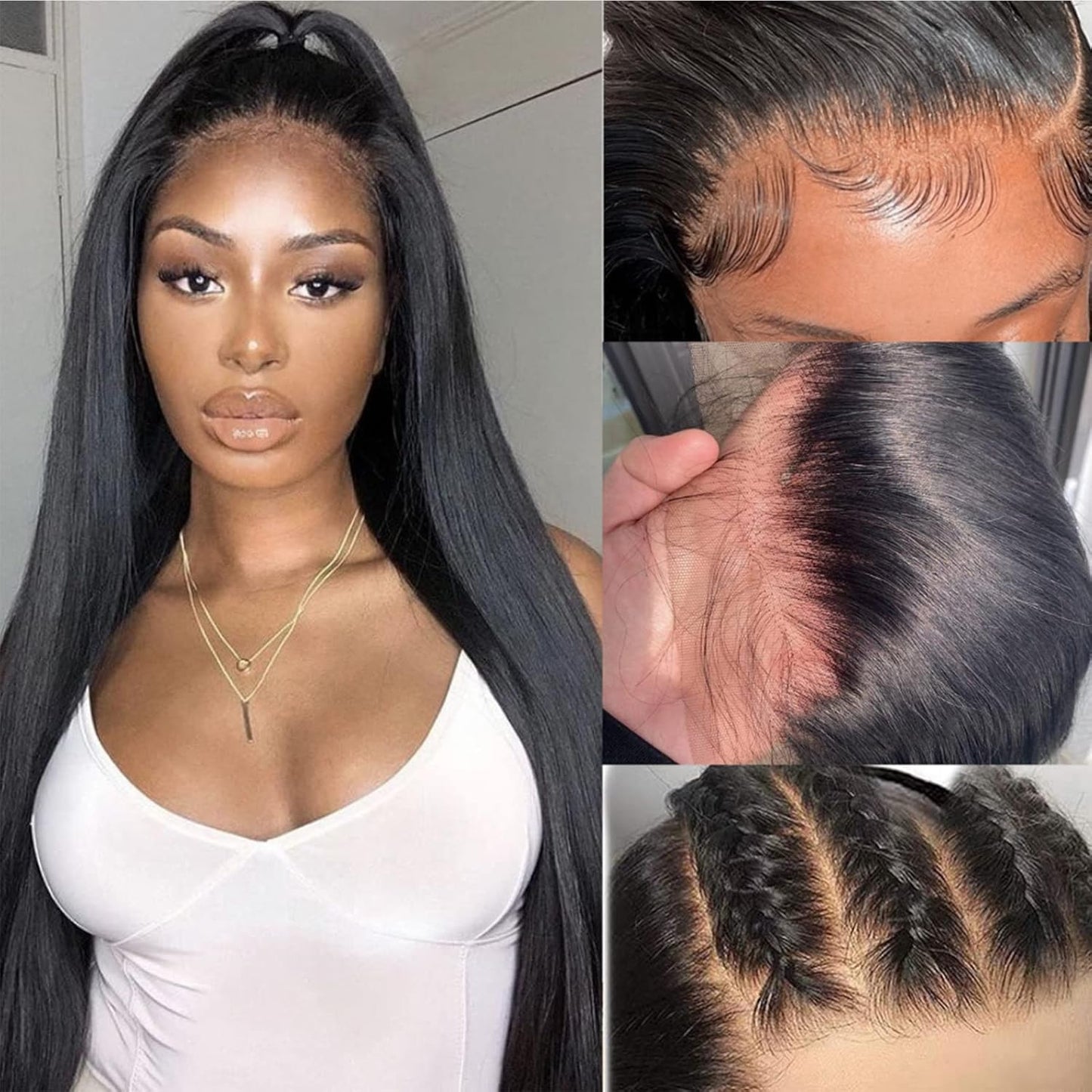 🌷💥Straight HD Transparent Lace Front Wigs Human Hair