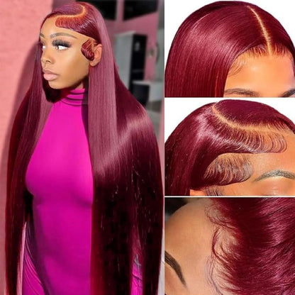 🌷💥Straight HD Transparent Lace Front Wigs Human Hair