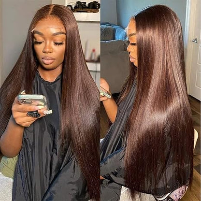 🌷💥Straight HD Transparent Lace Front Wigs Human Hair