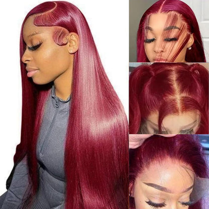🌷💥Straight HD Transparent Lace Front Wigs Human Hair
