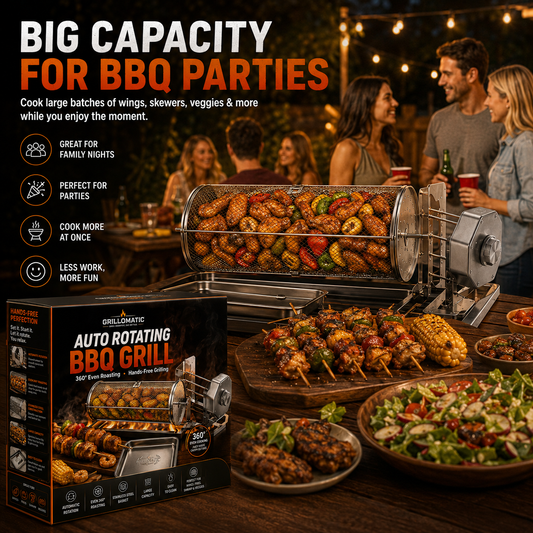 𝐎𝐟𝐟𝐢𝐜𝐢𝐚𝐥 𝐁𝐫𝐚𝐧𝐝 𝐒𝐭𝐨𝐫𝐞🔥3,155 sold in last 24 hours🔥 Automatic Rotating BBQ Grill Rack